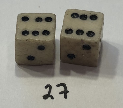 Vintage pair bone - vintage, (bovine)